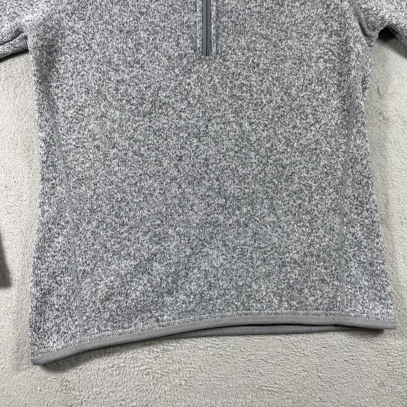 Patagonia Sweater Adult Small Gray 1/4 Zip Fleece Pullover LS Outdoor Preppy - Picture 6 of 16
